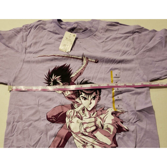 Anime Yu Yu Hakusho Ghost Files Yusuke Urameshi Hiei Purple Anime T-shirt Small - Picture 2 of 7